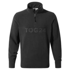Drewery Mens Quarter Zip Fleece - Black -Fashion General Store 61856 DREWE002
