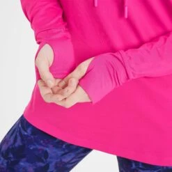 Dunn Womens Long Sleeve Tech Top - Vibrant Pink -Fashion General Store 61856 DUNN300 5