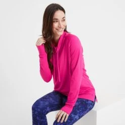 Dunn Womens Long Sleeve Tech Top - Vibrant Pink -Fashion General Store 61856 DUNN300 8