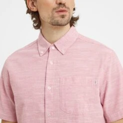 Dwaine Mens Short Sleeve Shirt - Washed Red 15 Dwaine Mens Short Sleeve Shirt - Washed Red -Fashion General Store 61856 DWAI003 4