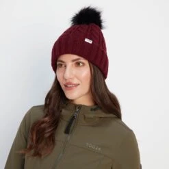 Elias Knit Hat - Raspberry