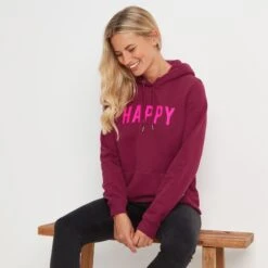 Eliza Womens Hoody - Raspberry
