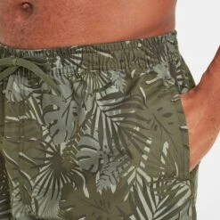 Elmur Mens Printed Swimshorts - Khaki Tropical -Fashion General Store 61856 ELMU100 4