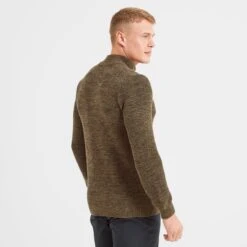 Epson Mens Zip Neck Jumper - Khaki -Fashion General Store 61856 EPSO002 3