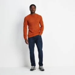 Ezio Mens Jumper - Dark Orange -Fashion General Store 61856 EZIO001 1