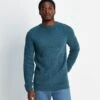 Ezio Mens Jumper - Petrol Blue -Fashion General Store 61856 EZIO002 2