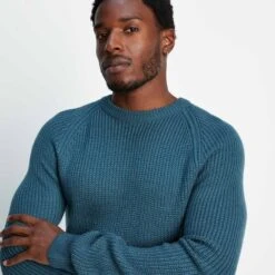 Ezio Mens Jumper - Petrol Blue -Fashion General Store 61856 EZIO002 5