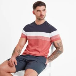 Farndon Mens T-Shirt - Washed Red -Fashion General Store 61856 FARND001 4