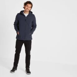 Feizor Mens Shower Resistant Softshell Hooded Jacket - Navy -Fashion General Store 61856 FEIZ011 1
