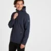 Feizor Mens Shower Resistant Softshell Hooded Jacket - Navy