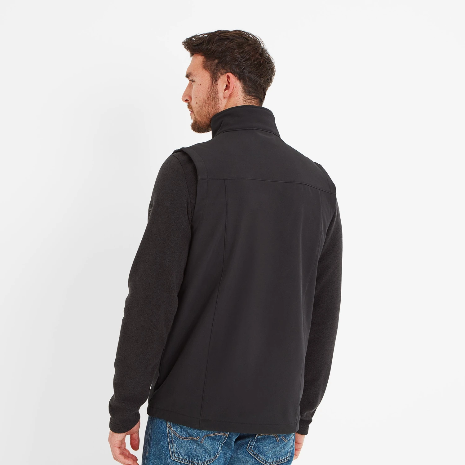 Feizor Mens Shower Resistant Softshell Gilet - Black 5 Feizor Mens Shower Resistant Softshell Gilet - Black - Image 3