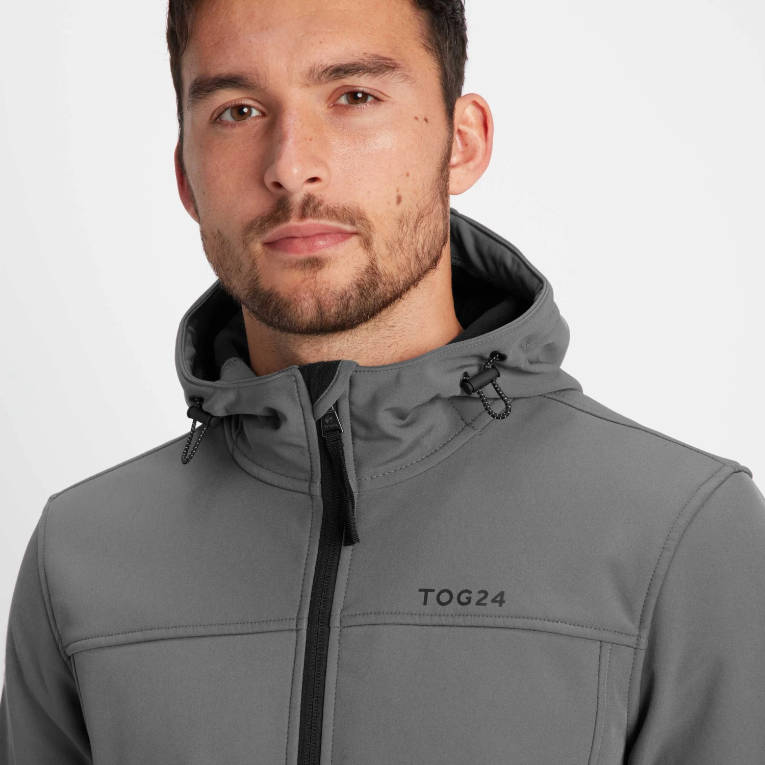 Feizor Mens Shower Resistant Softshell Hooded Jacket - Steel 9 Feizor Mens Shower Resistant Softshell Hooded Jacket - Steel - Image 7