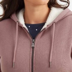 Finch Womens Sherpa Fleece Lined Hoody - Faded Pink 10 Finch Womens Sherpa Fleece Lined Hoody - Faded Pink -Fashion General Store 61856 FINCH303 4 1c7a75a7 289d 4ca5 95d2 d0da55718d6b
