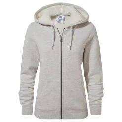Finch Womens Sherpa Fleece Lined Hoody - White Sand Marl 17 Finch Womens Sherpa Fleece Lined Hoody - White Sand Marl -Fashion General Store 61856 FINCH305