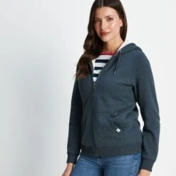 Finch Womens Sherpa Fleece Lined Hoody - Dark Indigo Marl 11 Finch Womens Sherpa Fleece Lined Hoody - Dark Indigo Marl -Fashion General Store 61856 FINCH306 2