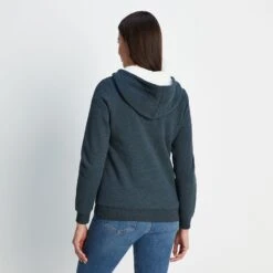 Finch Womens Sherpa Fleece Lined Hoody - Dark Indigo Marl 14 Finch Womens Sherpa Fleece Lined Hoody - Dark Indigo Marl -Fashion General Store 61856 FINCH306 3