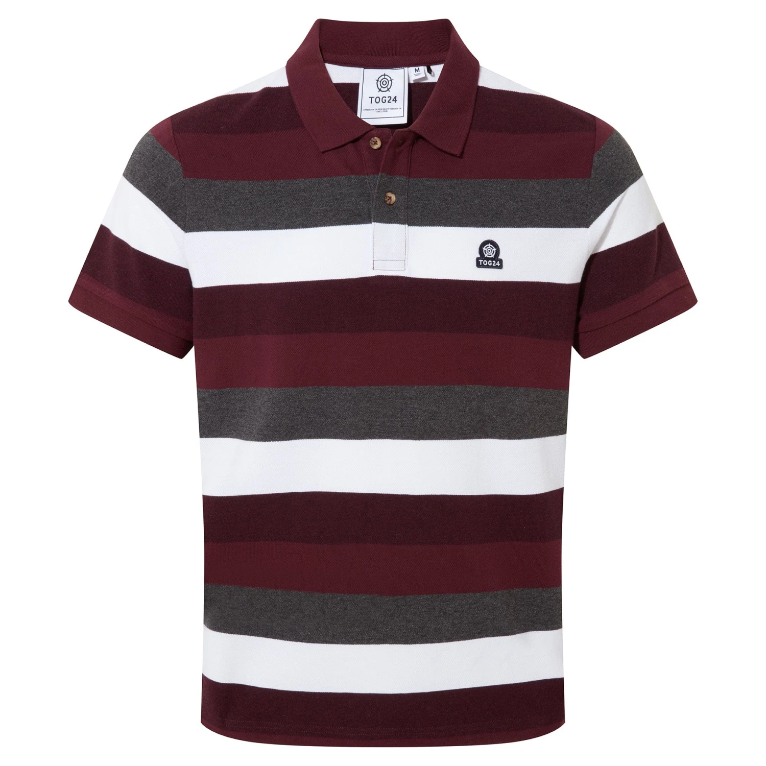 Flaxby Mens Polo - Deep Port 10 Flaxby Mens Polo - Deep Port - Image 8