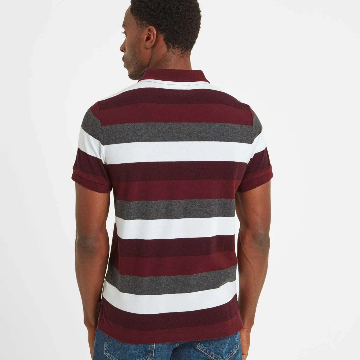 Flaxby Mens Polo - Deep Port 4 Flaxby Mens Polo - Deep Port - Image 2