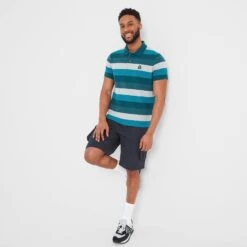 Flaxby Mens Polo - Lagoon Blue -Fashion General Store 61856 FLAXB002 1