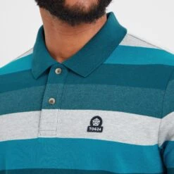 Flaxby Mens Polo - Lagoon Blue -Fashion General Store 61856 FLAXB002 4