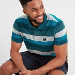 Flaxby Mens Polo - Lagoon Blue -Fashion General Store 61856 FLAXB002 6