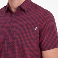 Foster Mens Check Shirt - Rio Red -Fashion General Store 61856 FOST005 4