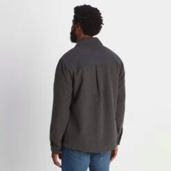 Foxton Mens Shacket - Dark Grey Check -Fashion General Store 61856 FOXT002 3