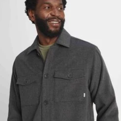 Foxton Mens Shacket - Dark Grey Check -Fashion General Store 61856 FOXT002 8