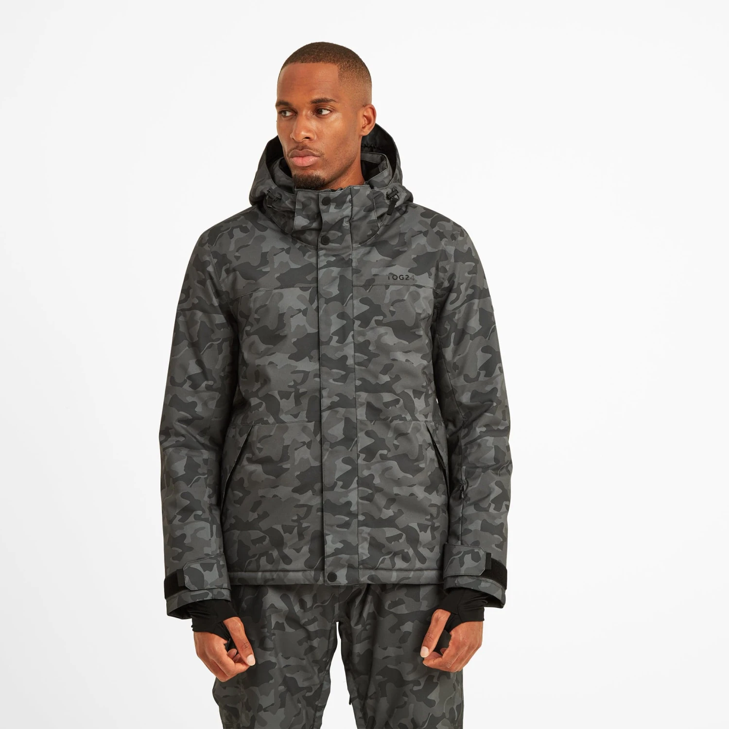 Freestyle Mens Ski Jacket - Steel Grey Camo 4 Freestyle Mens Ski Jacket - Steel Grey Camo - Image 2