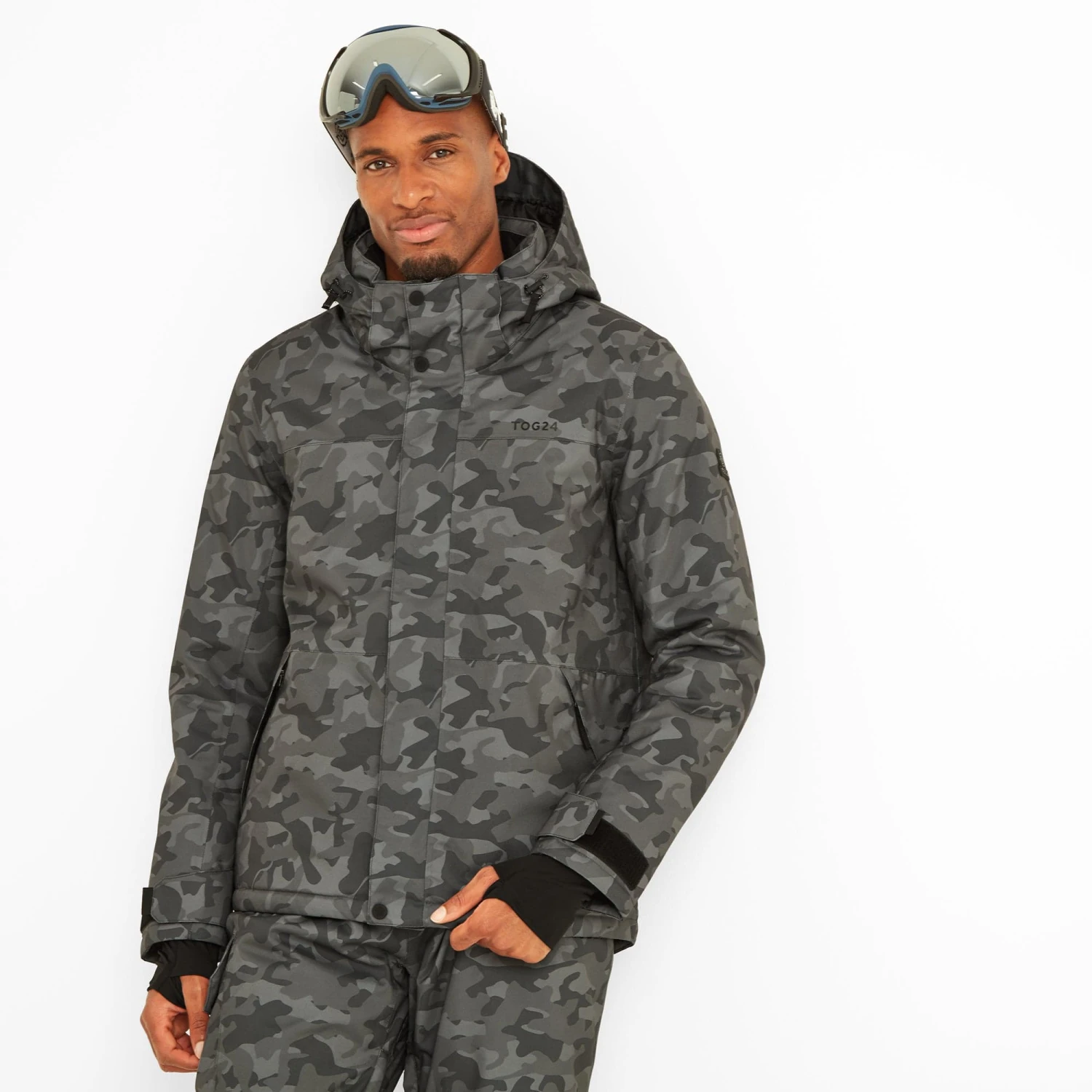 Freestyle Mens Ski Jacket - Steel Grey Camo 3 Freestyle Mens Ski Jacket - Steel Grey Camo
