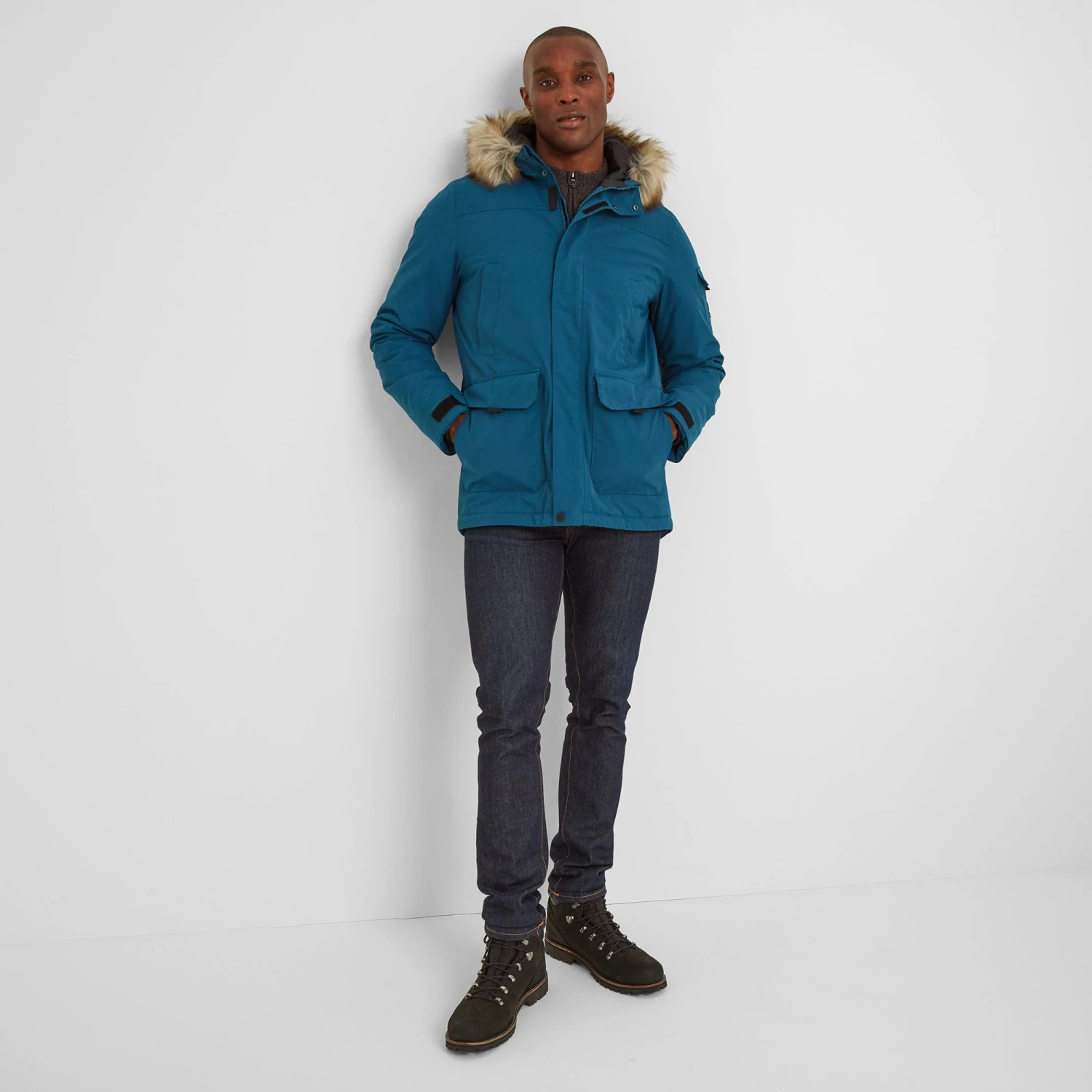 Garrick Mens Waterproof Parka - Lagoon Blue 6 Garrick Mens Waterproof Parka - Lagoon Blue - Image 4