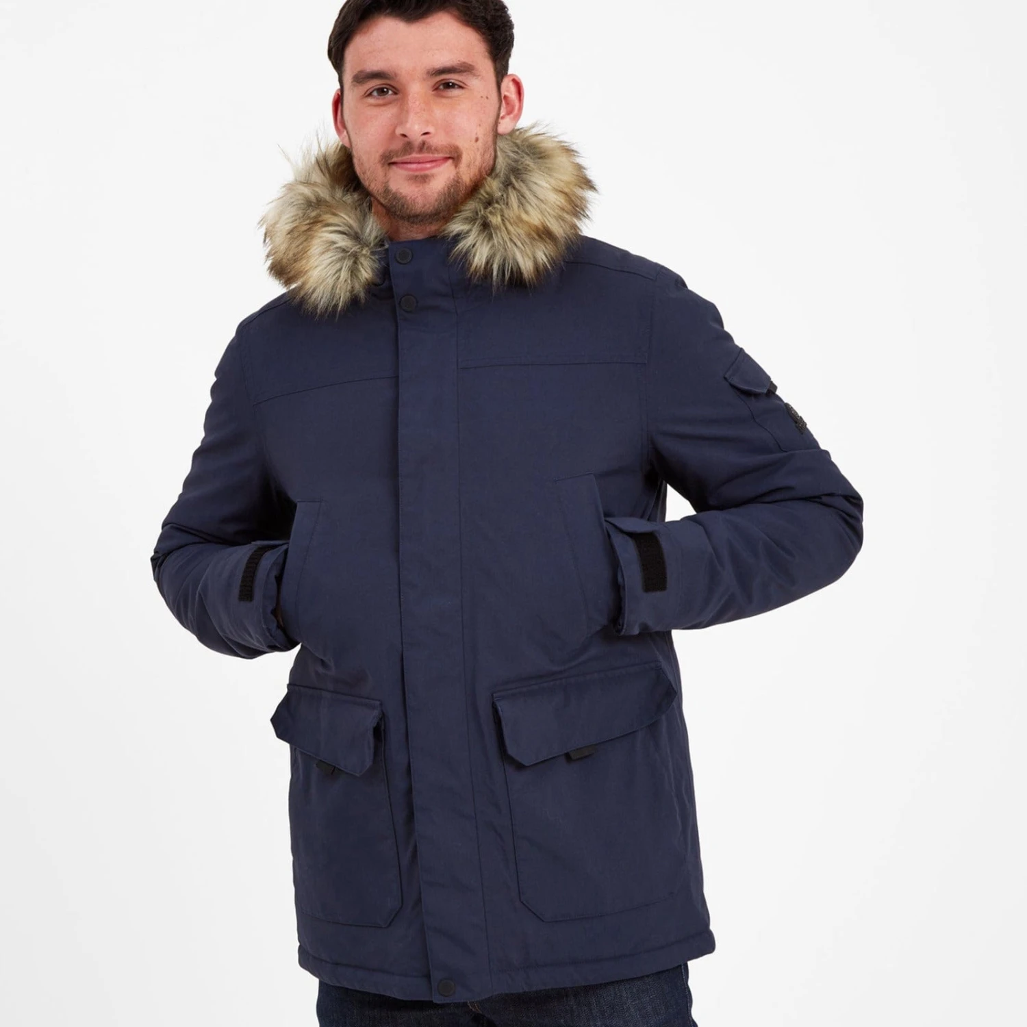 Garrick Mens Waterproof Parka - Dark Indigo 3 Garrick Mens Waterproof Parka - Dark Indigo