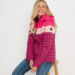 Garriston Womens Lightweight Padded Jacket - Raspberry/Magenta Pink 12 Garriston Womens Lightweight Padded Jacket - Raspberry/Magenta Pink -Fashion General Store 61856 GARRI322 4