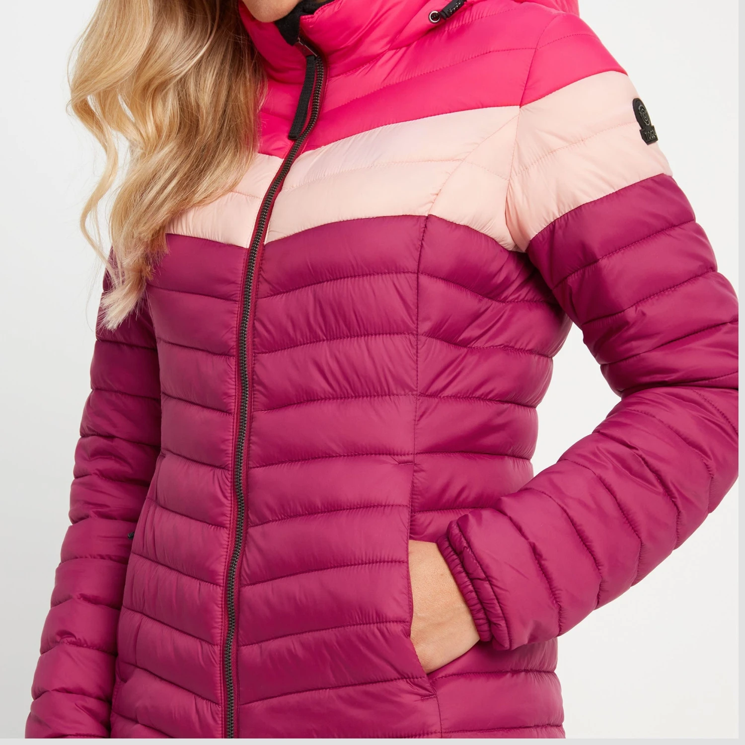 Garriston Womens Lightweight Padded Jacket - Raspberry/Magenta Pink 8 Garriston Womens Lightweight Padded Jacket - Raspberry/Magenta Pink - Image 6