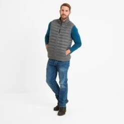 Gibson Mens Insulated Padded Gilet - Steel -Fashion General Store 61856 GIBS012 1
