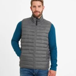 Gibson Mens Insulated Padded Gilet - Steel