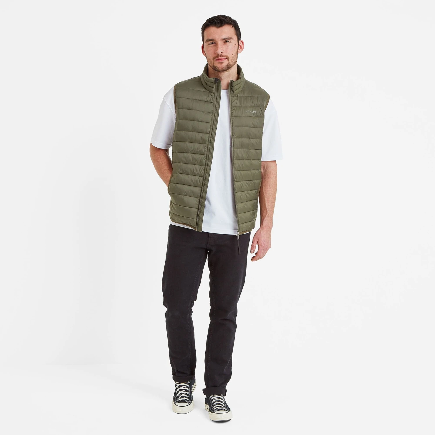 Gibson Mens Insulated Padded Gilet - Khaki 4 Gibson Mens Insulated Padded Gilet - Khaki - Image 2