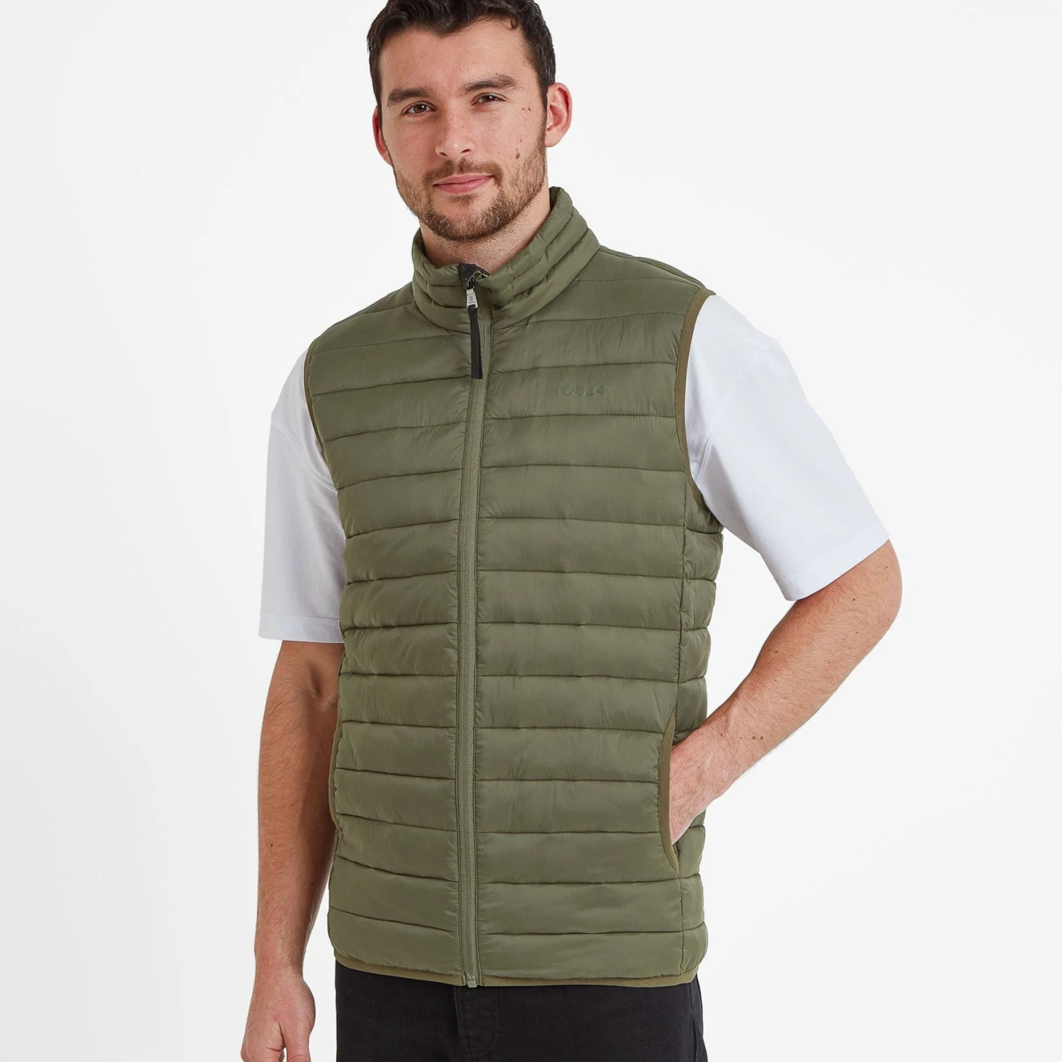 Gibson Mens Insulated Padded Gilet - Khaki 3 Gibson Mens Insulated Padded Gilet - Khaki