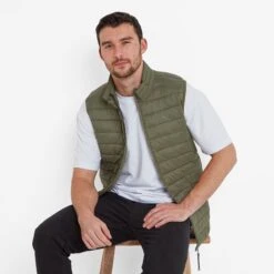 Gibson Mens Insulated Padded Gilet - Khaki 12 Gibson Mens Insulated Padded Gilet - Khaki -Fashion General Store 61856 GIBS013 4