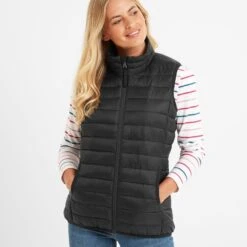 Gibson Womens Insulated Padded Gilet - Black