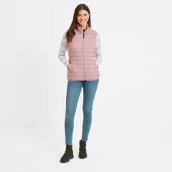 Gibson Womens Insulated Padded Gilet - Faded Pink -Fashion General Store 61856 GIBS312 1