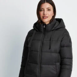Gilly Womens Short Padded Jacket - Black 18 Gilly Womens Short Padded Jacket - Black -Fashion General Store 61856 GILLY300 2