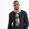 Hames Checked Scarf - Grey -Fashion General Store 61856 HAME900 1