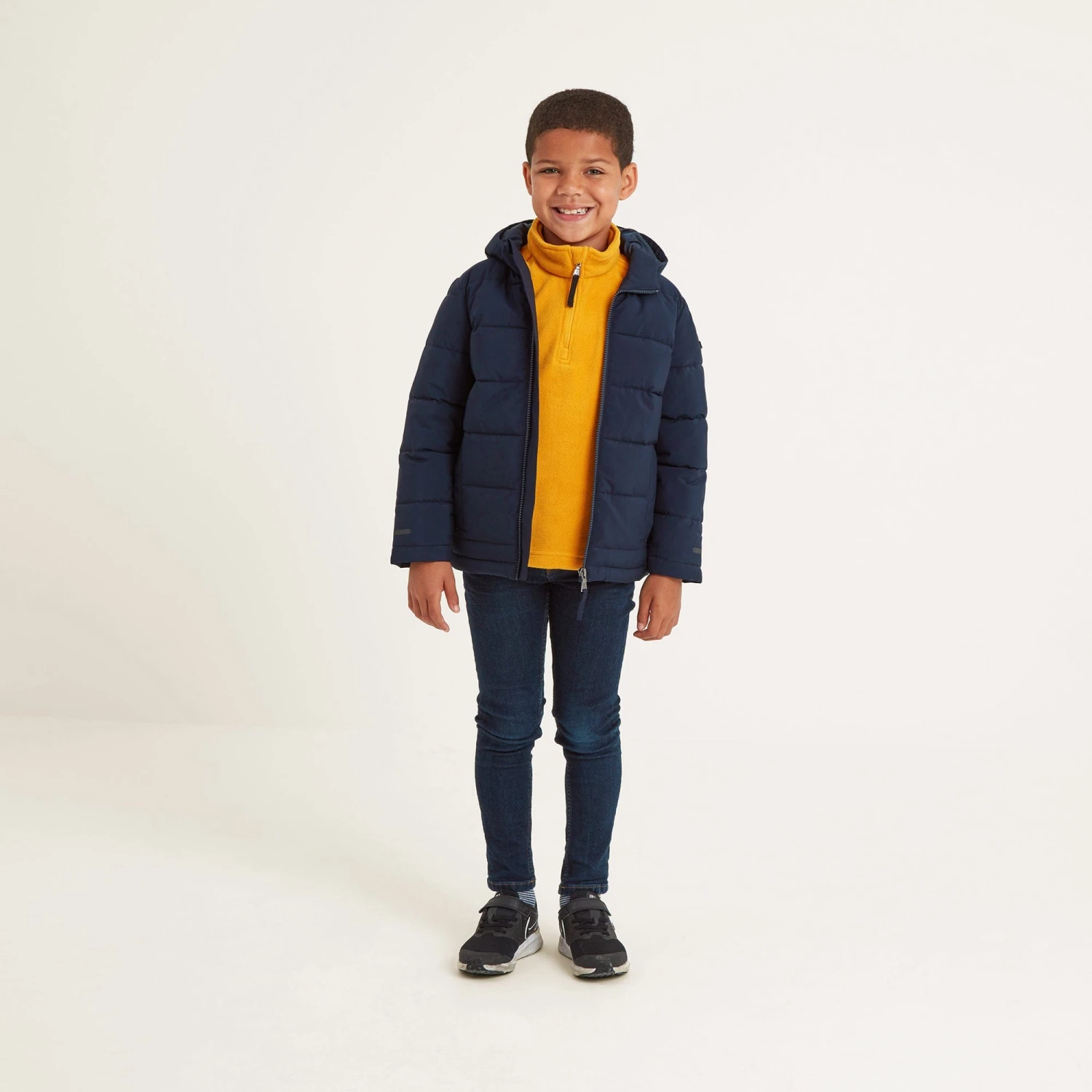 Harecroft Kids Padded Jacket - Dark Indigo 6 Harecroft Kids Padded Jacket - Dark Indigo - Image 4