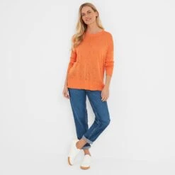 Harper Womens Knit Jumper - Coral Peach -Fashion General Store 61856 HARP300 6