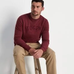 Hawnby Mens Sweat - Port -Fashion General Store 61856 HAWNB001 7