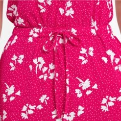 Heather Womens Midi Dress - Magenta Pink Floral 17 Heather Womens Midi Dress - Magenta Pink Floral -Fashion General Store 61856 HEATH301 5