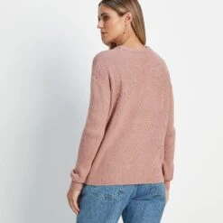 Helen Womens Knitted Jumper - Faded Pink -Fashion General Store 61856 HELEN300 3