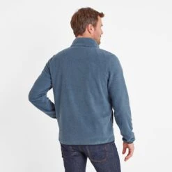 Herwick Mens Half Zip Fleece - Steel Blue/Indigo -Fashion General Store 61856 HERW001 2
