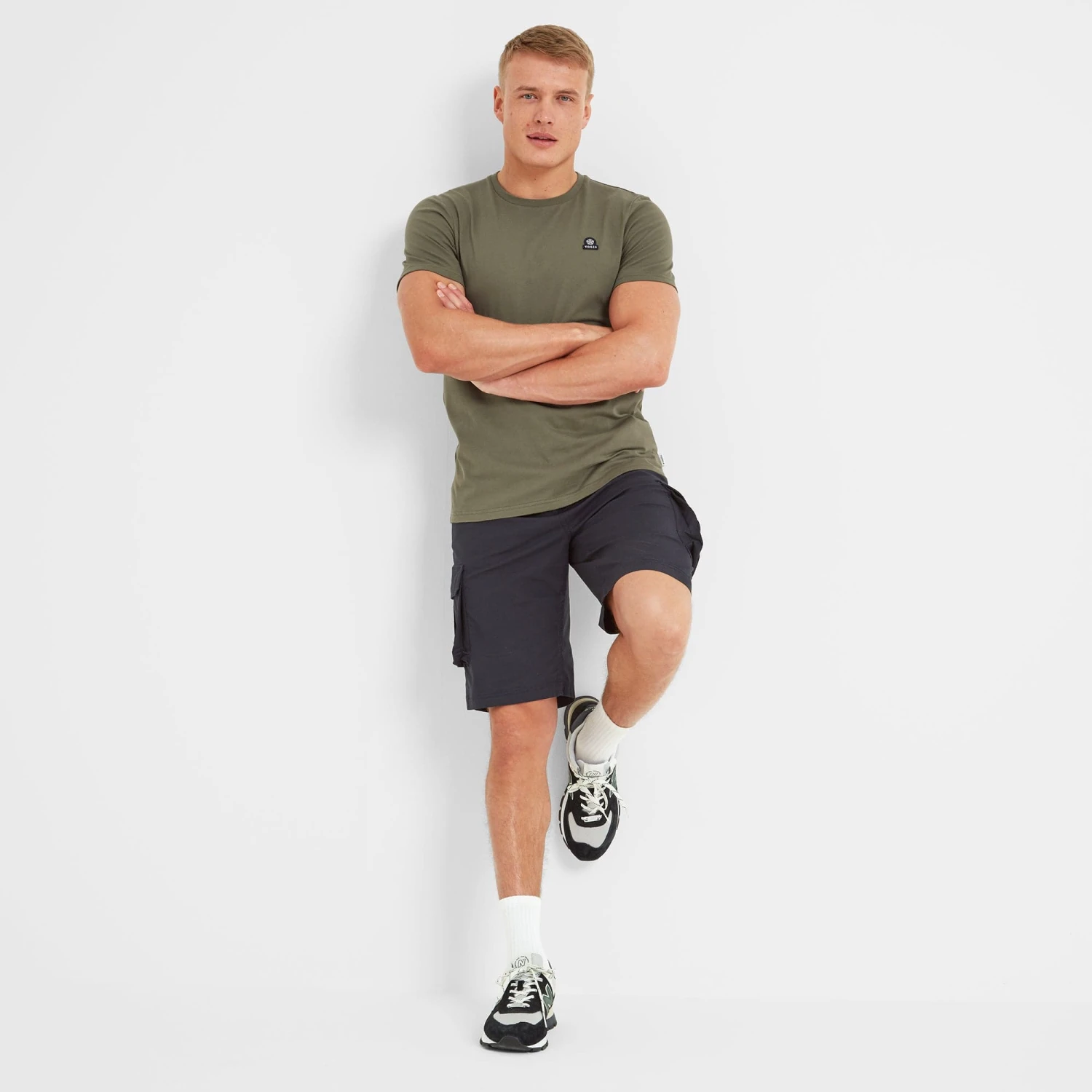 Hilston Mens T-Shirt - Light Khaki 8 Hilston Mens T-Shirt - Light Khaki - Image 6